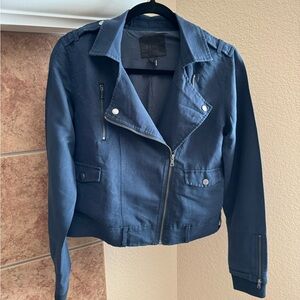 Paige Denim Marjorie Twill Moto Jacket